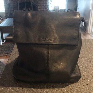 Beautiful black leather backpack bag by American Leather Company